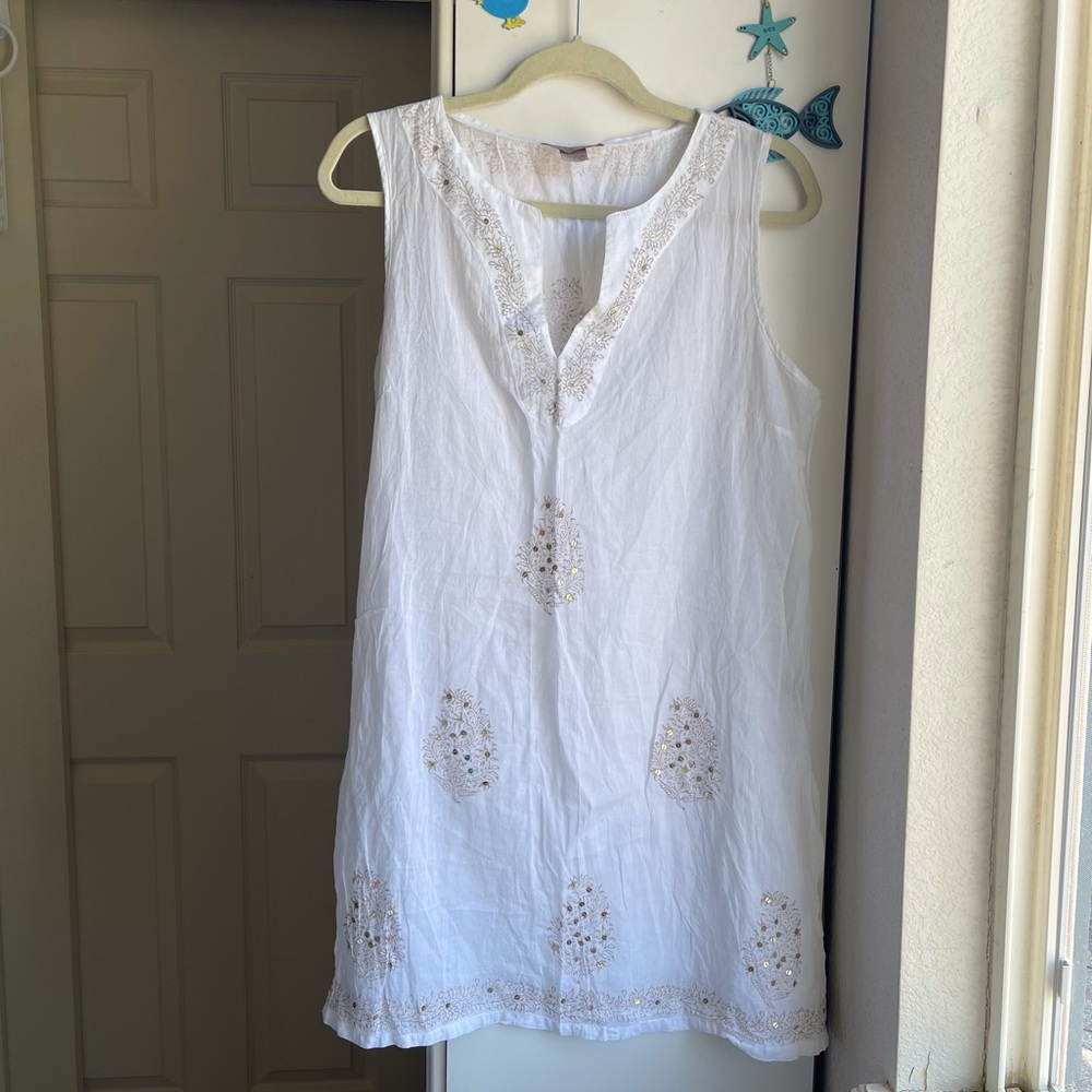 Cotton tunic/swim coverup